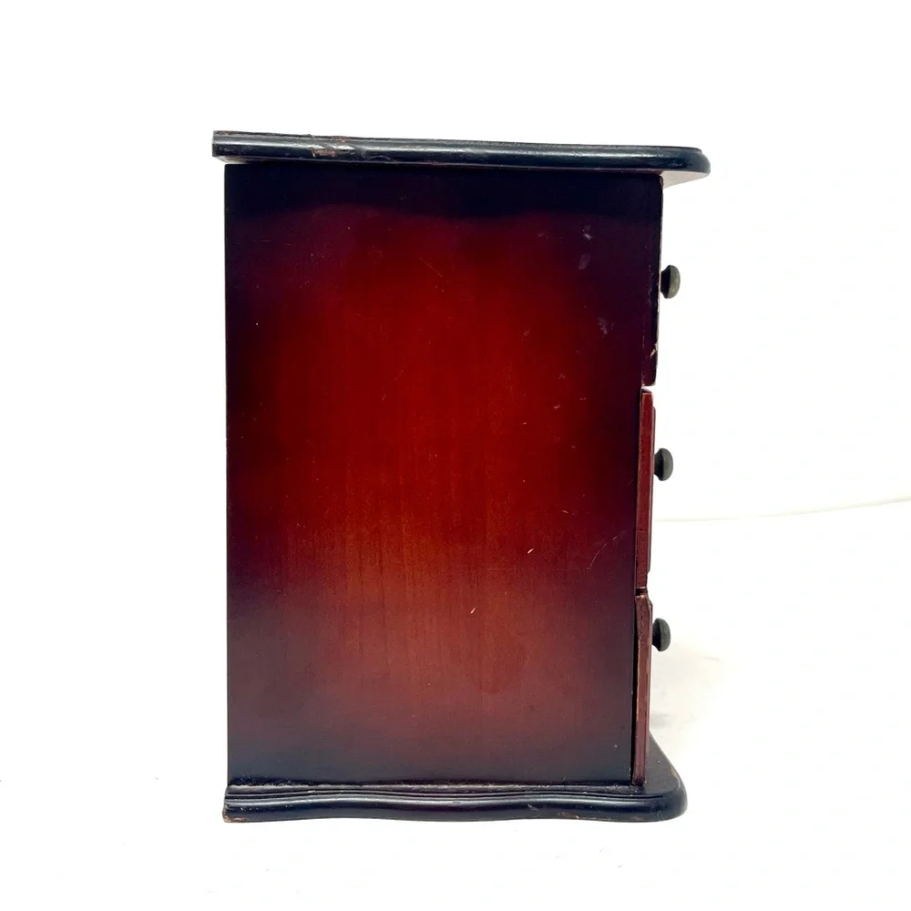 CROFT & BARROW solid wood vintage jewelry box